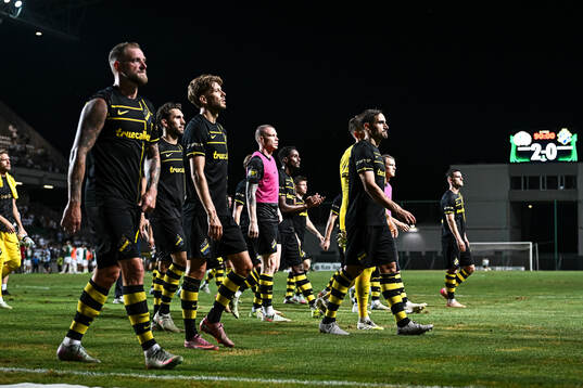Players of AIK look dejected