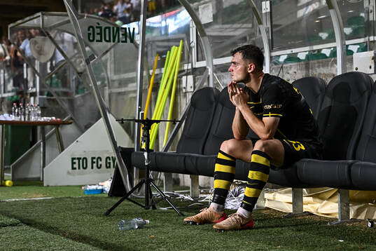 Áron Csongvai of AIK looks dejected