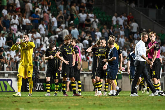 Players of AIK look dejected