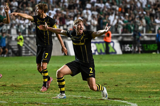Eskil Edh of AIK looks dejected