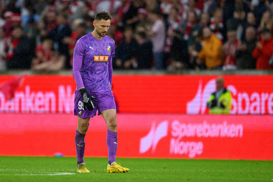 Goalkeeper Etrit Berisha of Häcken looks dejected