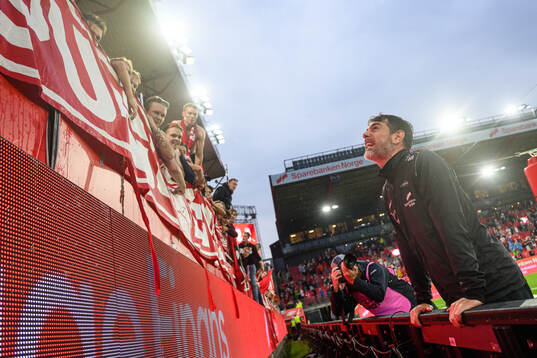 Coach Freyr Alexandersson of Brann
