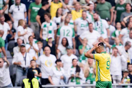 Jusef Erabi of Hammarby looks dejected