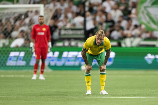 Victor Eriksson of Hammarby looks dejected