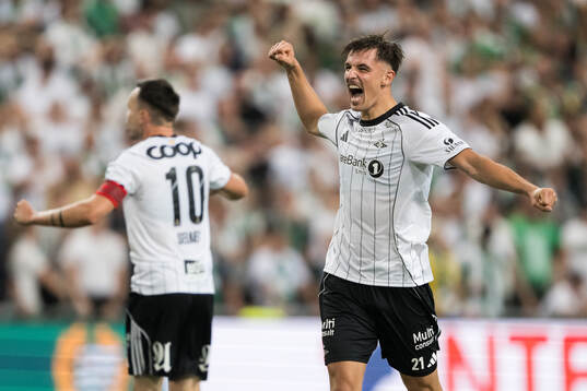 Thomas Nemcik of Rosenborg celebrates