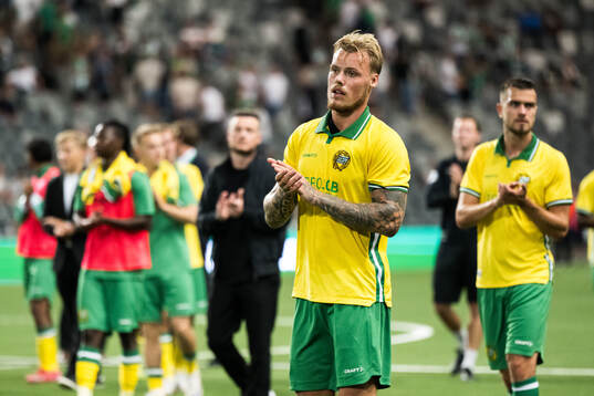 Victor Eriksson of Hammarby looks dejected