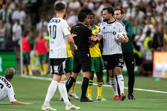 Dino Islamovic of Rosenborg reacts