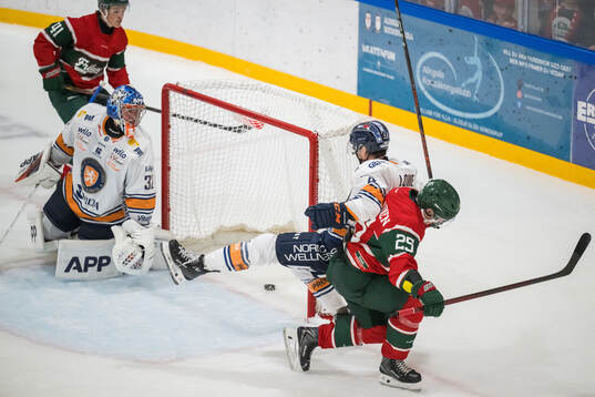 Växjös Keegan Lowe och Frölundas Arttu Ruotsalainen