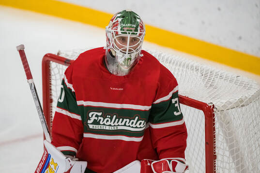 Frölundas målvakt Tobias Normann