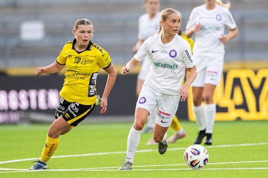 Elfsborgs Elin Flakberg och Jitexs Hanna Comnell
