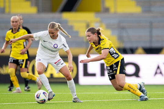 Elfsborgs Elin Flakberg och Jitexs Hanna Comnell