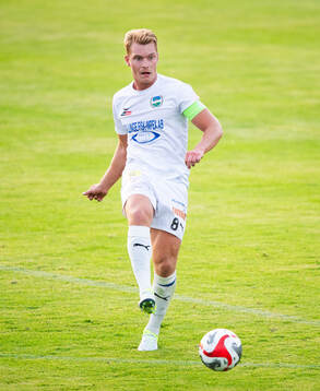 Österlens lagkapten Oskar Blixt i matchens i division 2
