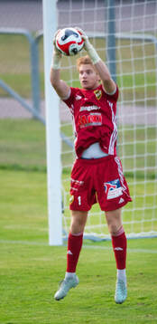 IFK Hässleholms målvakt Gabriel Gagzis i matchens i