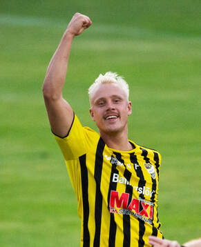 IFK Hässleholms Alexander Sjöström har gjort 2-0 och