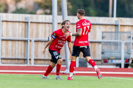 Trelleborgs Hugo Engström jublar