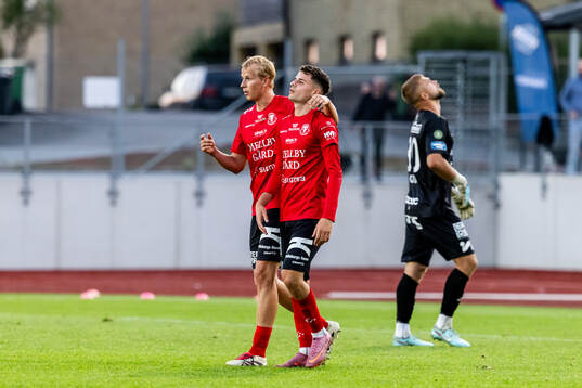Trelleborgs Eren Alievski och Jakob Andersson deppar