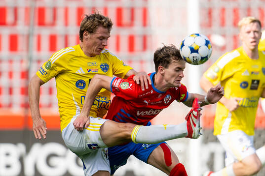 Helsingborgs Alexander Johansson och Falkenbergs Melker