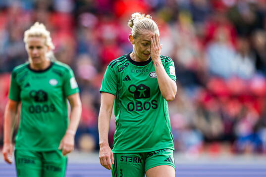 Michaela Dominique Kovacs of Vålerenga looks dejected