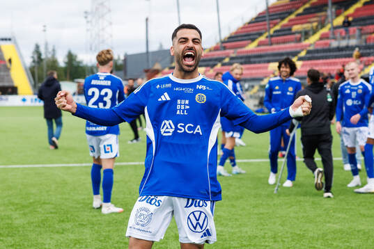 GIF Sundsvalls Marc Manchon jublar