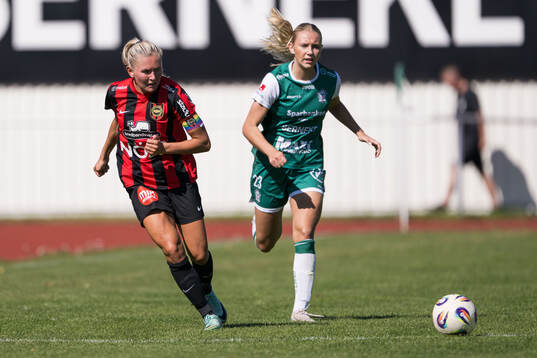 Brommapojkarnas Ellen Toivio och Alingsås Tilde Karlsson