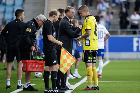 Elfsborgs tränare Oscar Hiljemark och Sebastian Holmen