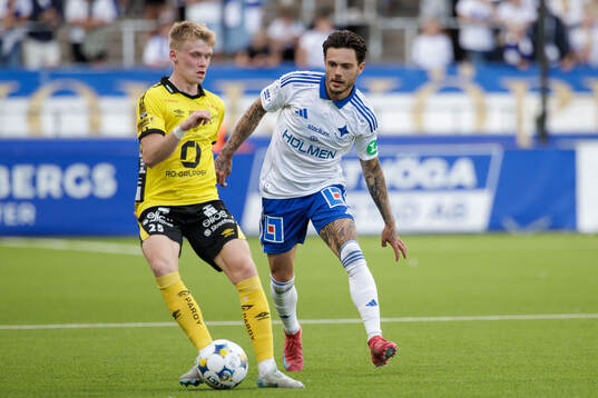 Elfsborgs Ari Sigurpálsson och IFK Norrköpings David
