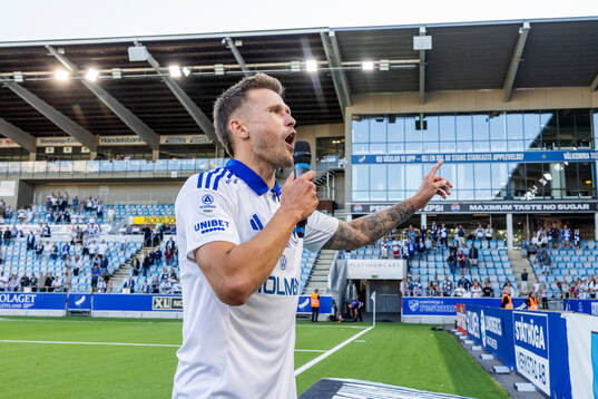 IFK Norrköpings Arnor Traustason jublar