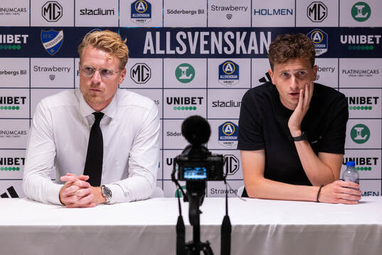 Elfsborgs tränare Oscar Hiljemark och IFK Norrköpings