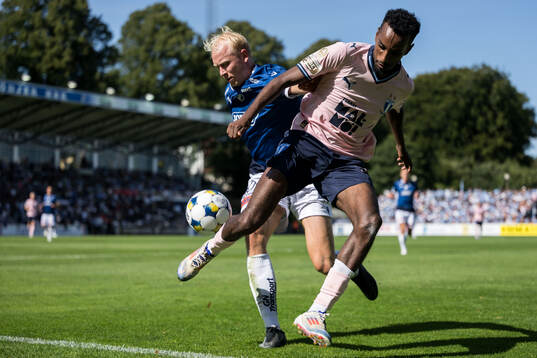 Halmstads André Boman och Malmö FFs Taha Ali