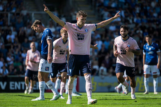 Malmö FFs Colin Rösler jublar