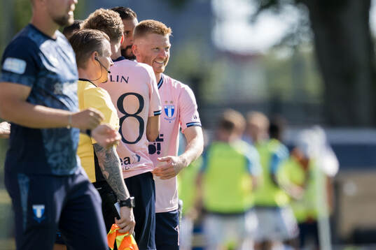 Malmö FFs Hugo Bolin och Anders Christiansen