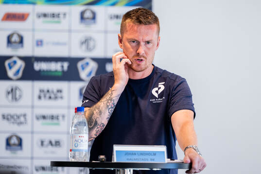 Halmstads tränare Johan Lindholm