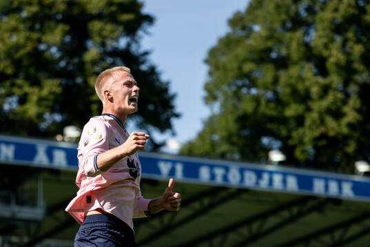 Malmö FFs Daniel Gudjohnsen jublar