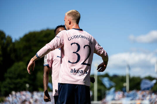 Malmö FFs Daniel Gudjohnsen jublar