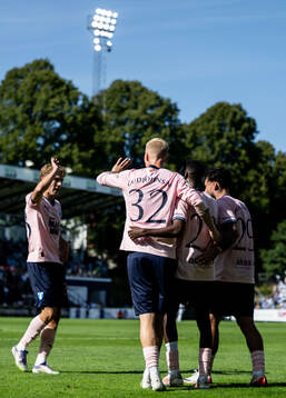 Malmö FFs Hugo Bolin, Daniel Gudjohnsen, Taha Ali och Sead