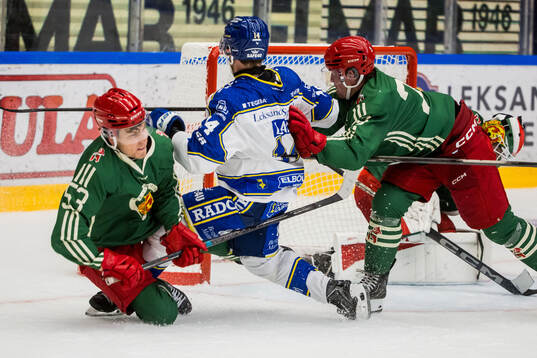 Moras Oscar Lindgren och Leksands Oskar Lang och Moras