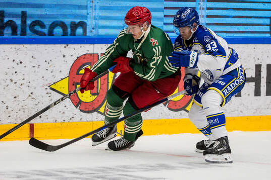 Moras Hampus Larsson och Leksands Olle Strandell