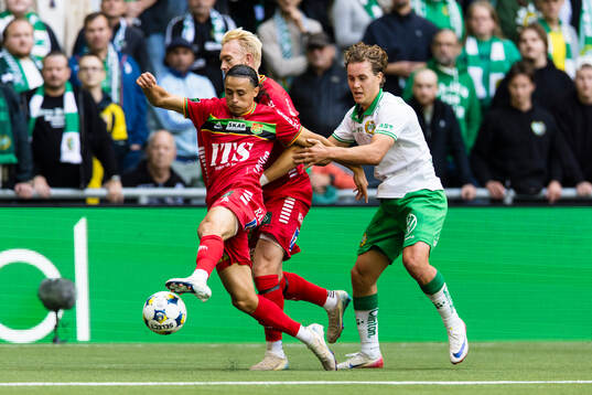 GAIS Amin Boudri och Hammarbys Hampus Skoglund