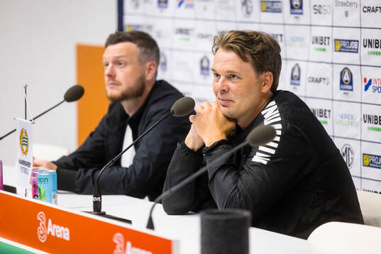 GAIS tränare Fredrik Holmberg svarar på frågor