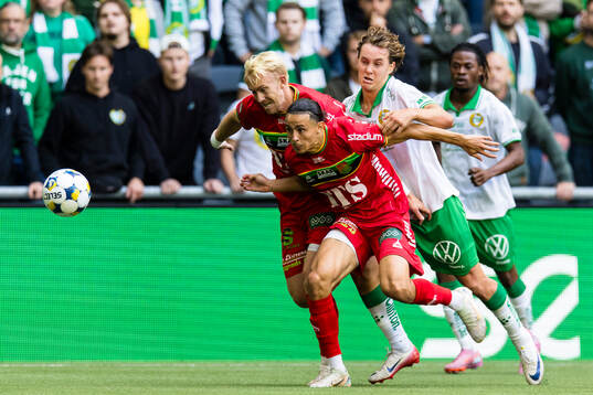 GAIS Amin Boudri och Hammarbys Hampus Skoglund