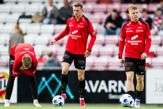 Emil Kornvig of Brann warms up