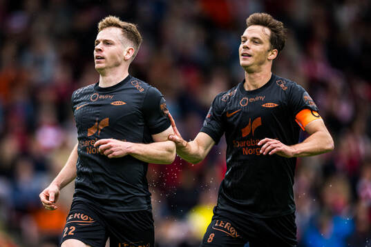 Sævar Atli Magnusson of Brann celebrates