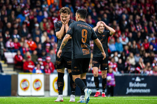 Felix Horn Myhre of Brann looks dejected