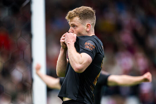 Sævar Atli Magnusson of Brann celebrates