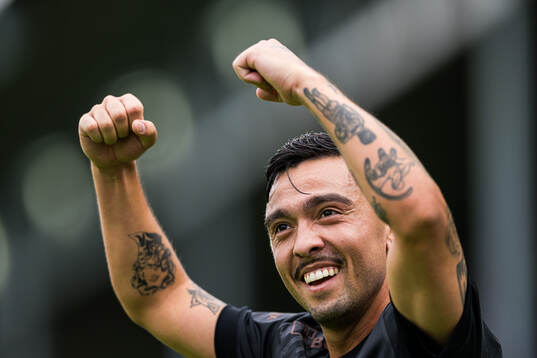 Niklas Castro of Brann celebrates