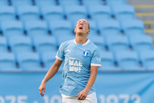 Malmö FFs Mia Persson deppar