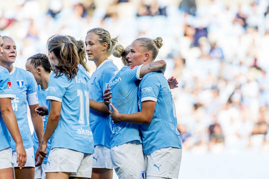 Malmö FFs Tuva Skoog jublar