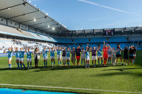 Malmö FFs spelare jublar