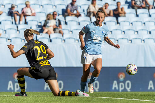 Malmö FFs Miljana Ivanovic mot AIKs Matilda Plan