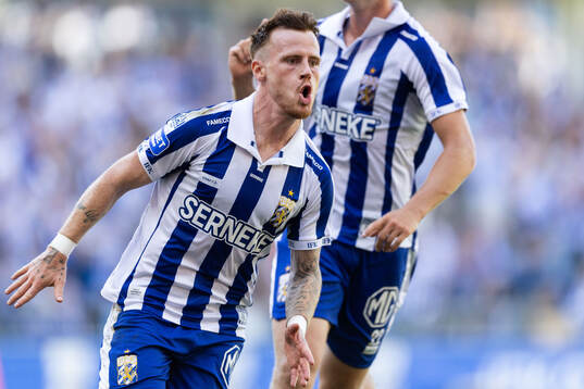 IFK Göteborgs Tobias Heintz jublar
